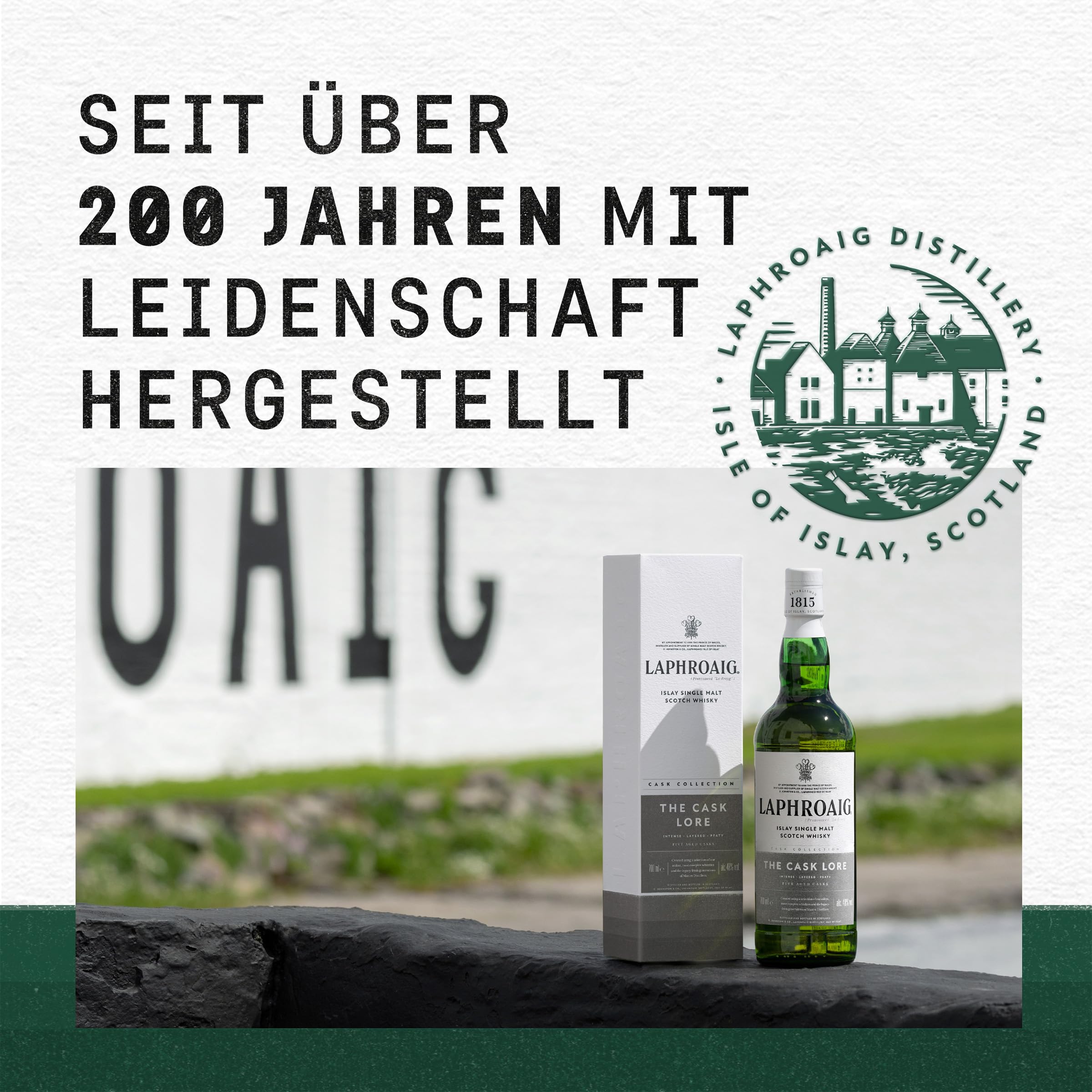 Laphroaig Lore | Islay Single Malt Scotch Whisky | mit Geschenkverpackung | reich und tiefgründig | mit einzigartigem Torfrauch | 48% Vol | 700ml Einzelflasche 7
