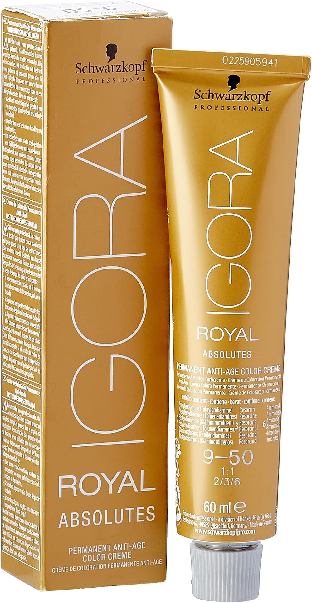 Schwarzkopf Igora Royal Absolutes 9-50 Extra Light Blonde Gold Natural 81 g