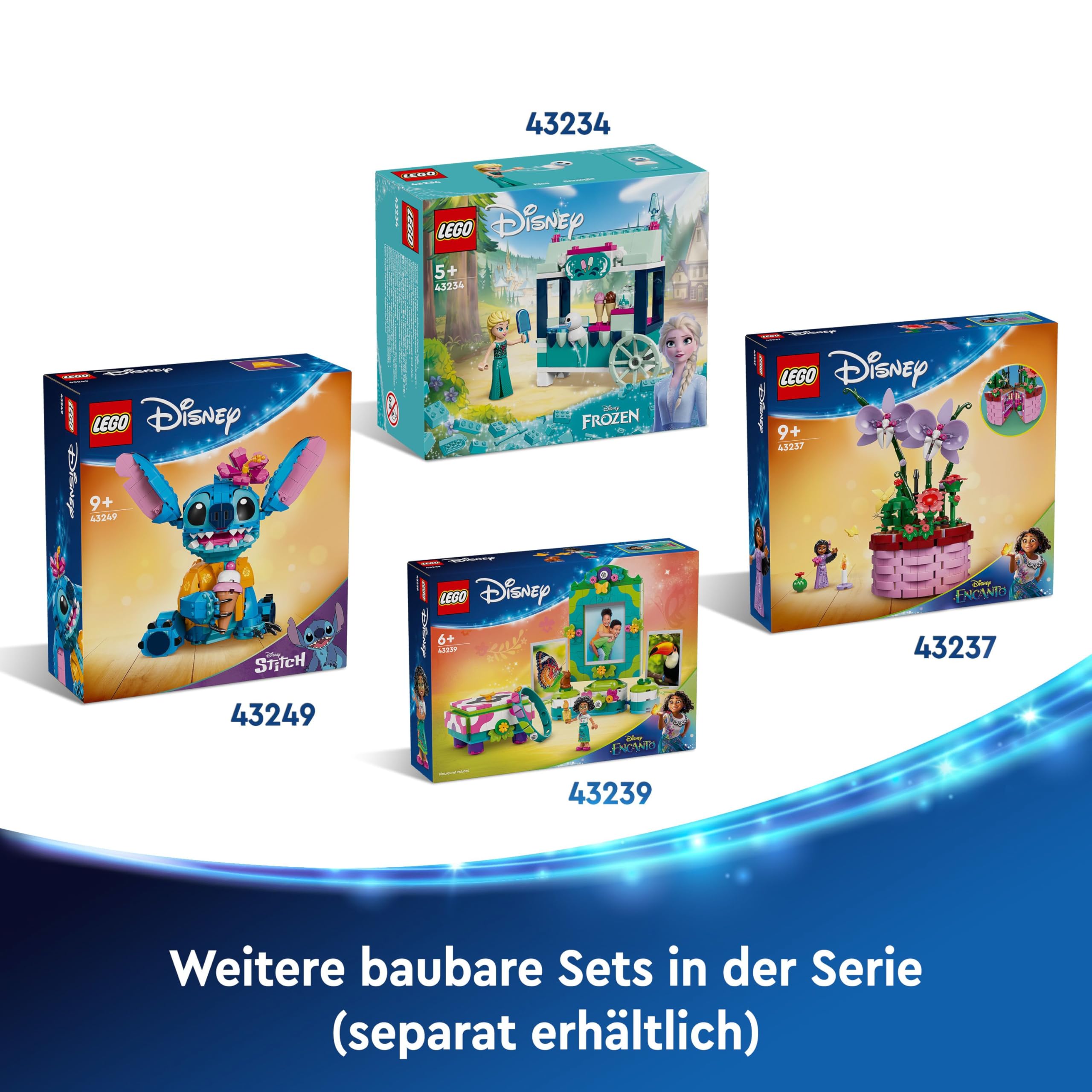 LEGO | Disney Stitch Spielzeug - Figur zum Spielen und Sammeln mit Einer Eistüte und Einer dekorativen Blume - Geschenk für Mädchen, Jungen und Lilo & Stitch Filmfans ab 9 Jahren - 43249 7