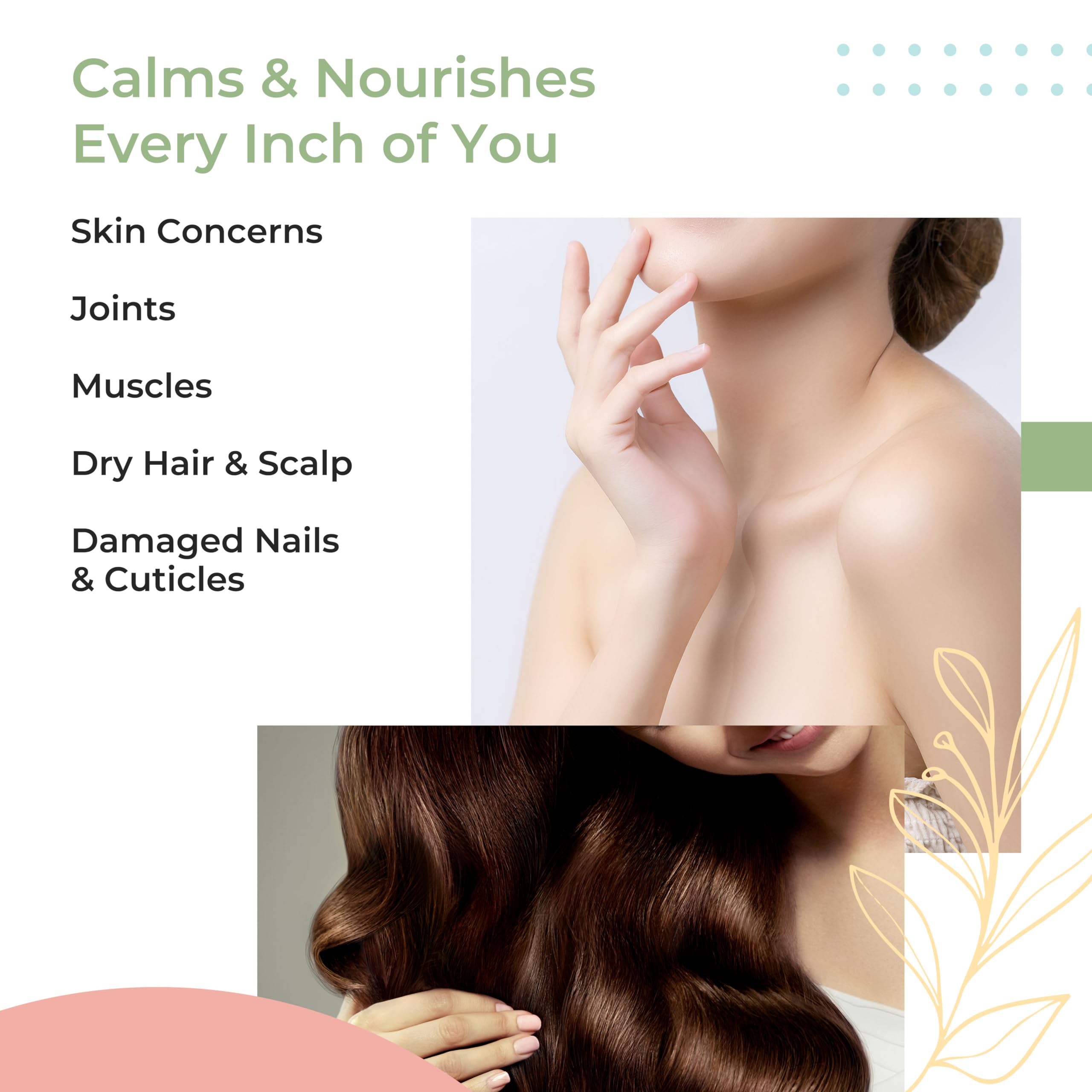 YNN Y-Not-Natural Emu Oil Pure Skin Moisturizer - Nail, Body, Face, Scalp & Hair Moisturizer with Omega 3, 6, 9, Vitamins, & Minerals - Australian Emu Oil for Skincare by Y-Not Natural - 200mL, Rose Canvas