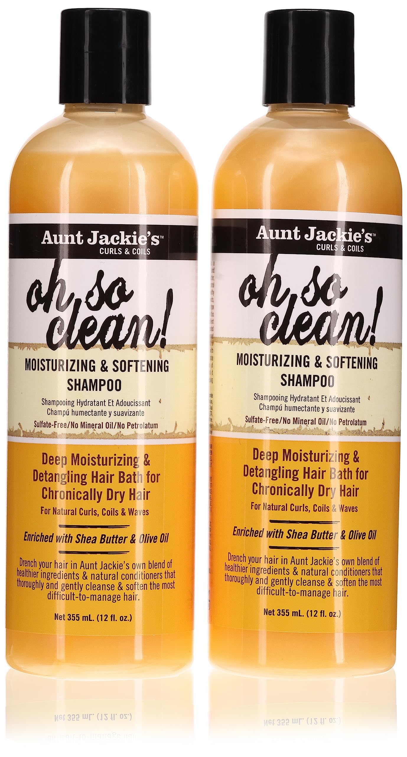 Aunt Jackies Oh So Clean Shampoo 12oz (354ml) (2 Pack)