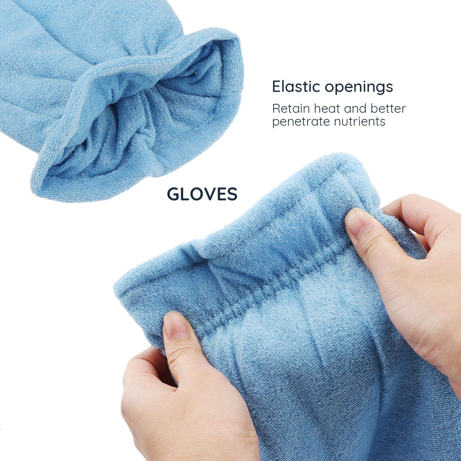 Paraffin Wax Mitts for Hand and Feet, Segbeauty Paraffin Bath Mitts and Booties with Double Terry Clothes, Snug Elastic Opening Paraffin Wax Glove and Bootie for Thermal Treatment, Wax Machine: Beauty