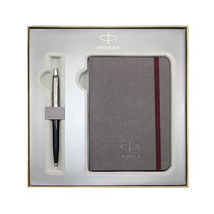 Parker –'Jotter' Kugelschreiber Notizbuch Geschenkset Schwarz