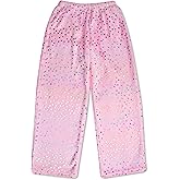 iscream Big Girls Silky Soft Pretty Print Plush Fleece Pants - Pastel Dreams Collection