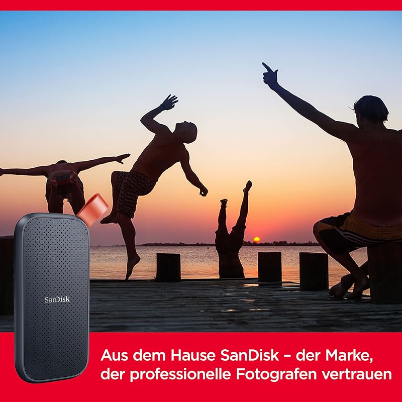 Portable SSD 1 TB - bis zu 800 MB/s Lesen - Schwarz