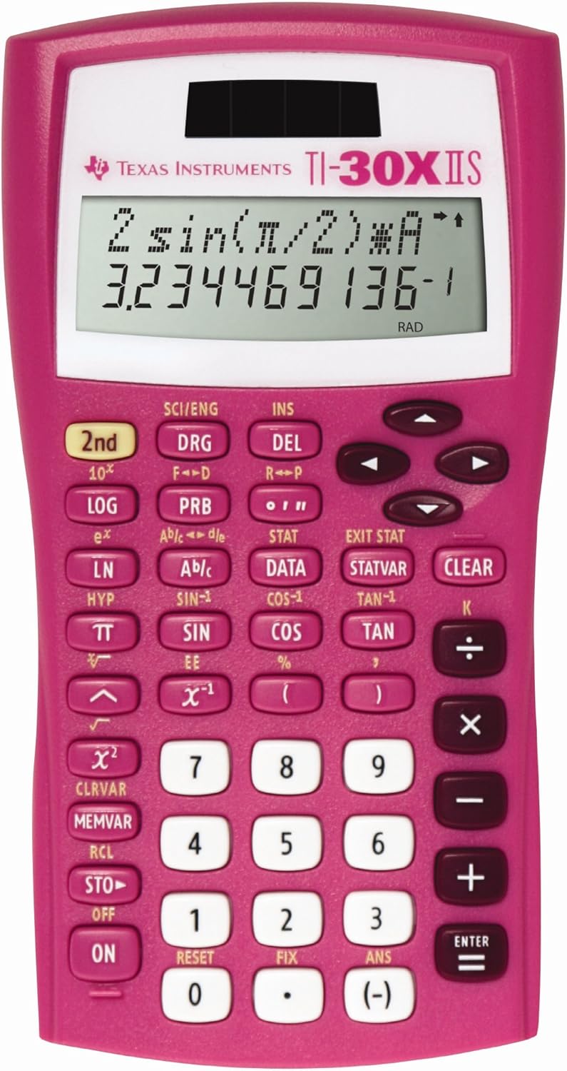 Texas Instruments TI30X IIS Scientific Calculator Pink Scientific