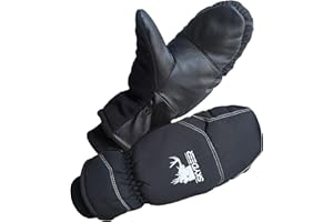 SKYDEER Super Warm Skiing Mittens with Soft Deerskin Leather and 150G 3M Thinsulate Insulation (SD8753M)