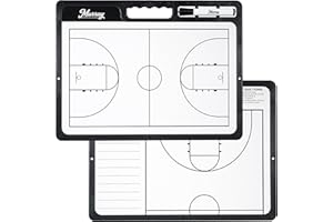 Murray Sporting Goods Whiteboard Premium Basketball Coaches Clipboard | Double-Sided Basketball Whiteboard with Marker