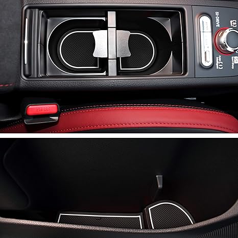 Custom Fit Cup And Console Liner Acessories For Subaru Sti 2015 2016 2017 2018 2019 2020 White Trim