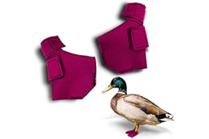 Birdy Bootie Duck Shoes for Injured Feet – Protective Neoprene Footwear for Ducks, Protective Shoes for Birds with Injured feet, Bumblefoot Relief - Medium, 3.5” Max. Inside Width - Pink