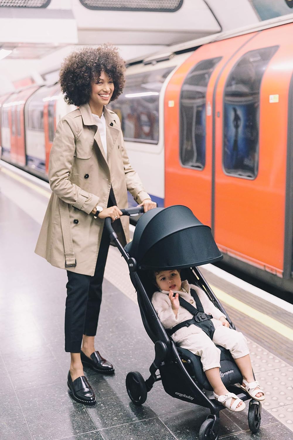 single hand fold stroller