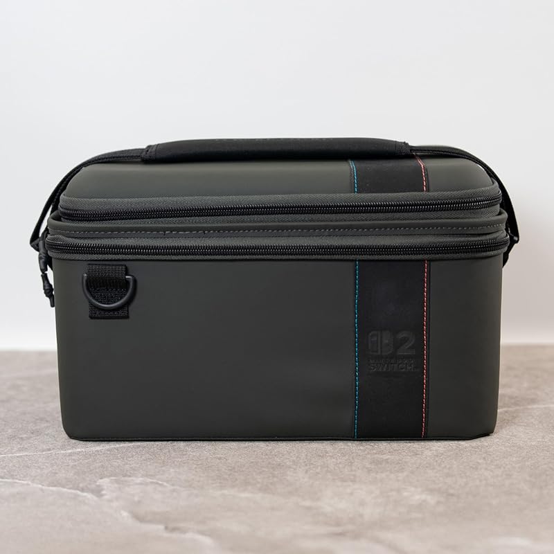 PlayTrek Étui 2-en-1 Charcoal Black sous Licence Officielle de Nintendo pour protéger Votre Nintendo Switch 2