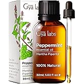 Gya Labs Peppermint Oil for Diffuser & Aromatherapy - Natural Peppermint Mint Essential Oils for Skin, Hair, DIY, Self-Care -