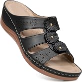 Ablanczoom Wedge Sandals for Women Summer: Comfortable Platform Slide Sandals - Casual Dressy Walking Shoes for Daily Wear