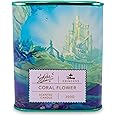 Disney Princess Home Collection Ariel 11-Ounce Scented Tea Tin Candle with Coral Flower Fragrance | 28-Hour Burn Time | Home Decor Housewarming Essentials, The Little Mermaid Gifts and Collectibles