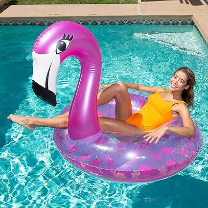 fanciful flamingo float