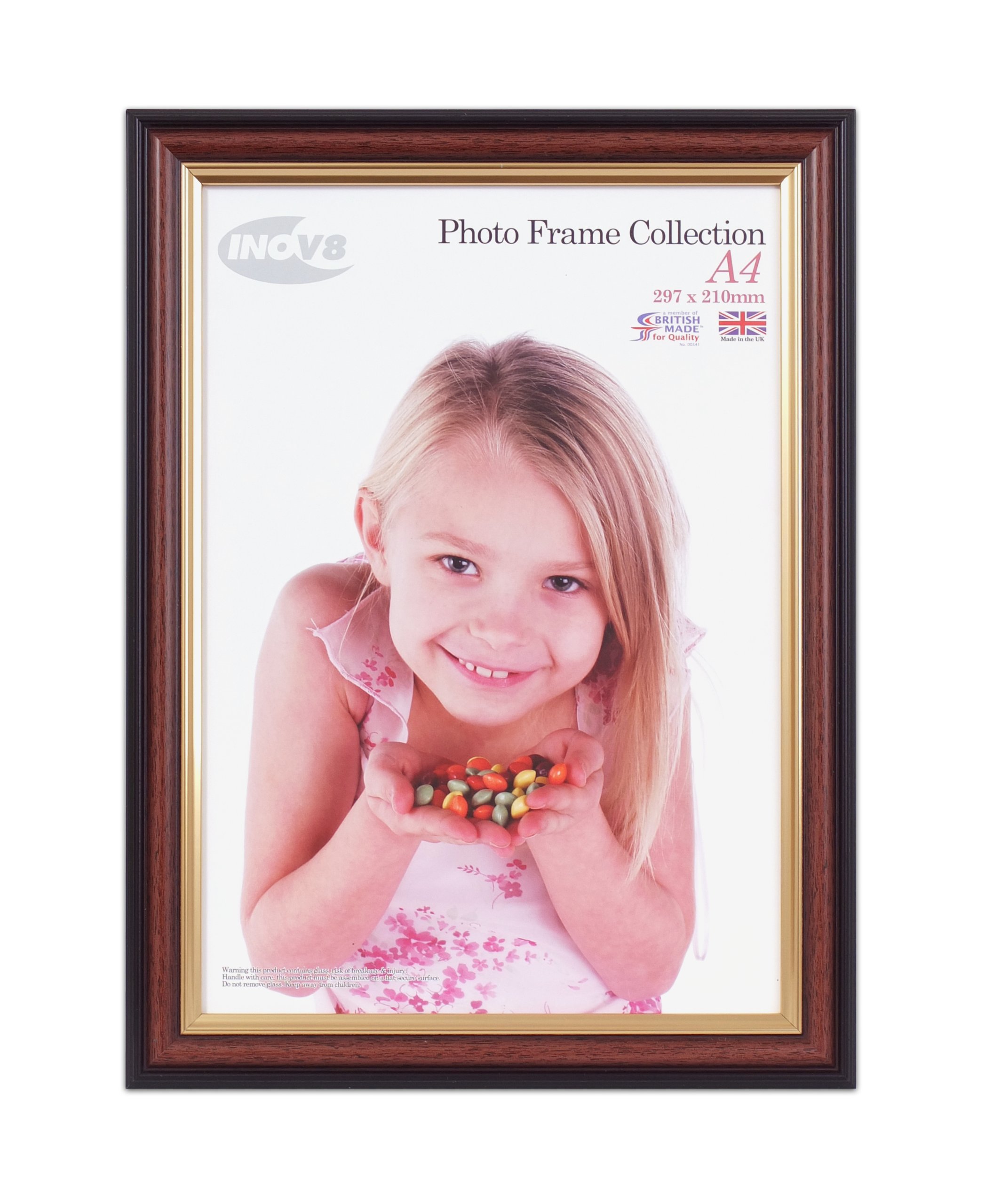 Inov8 Framing PFES-MAGY-A4 Frames, Wood, Mahogany, A4