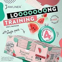 JAWLINER Hard chewing Gum, Jawline gum - Sugar Free
