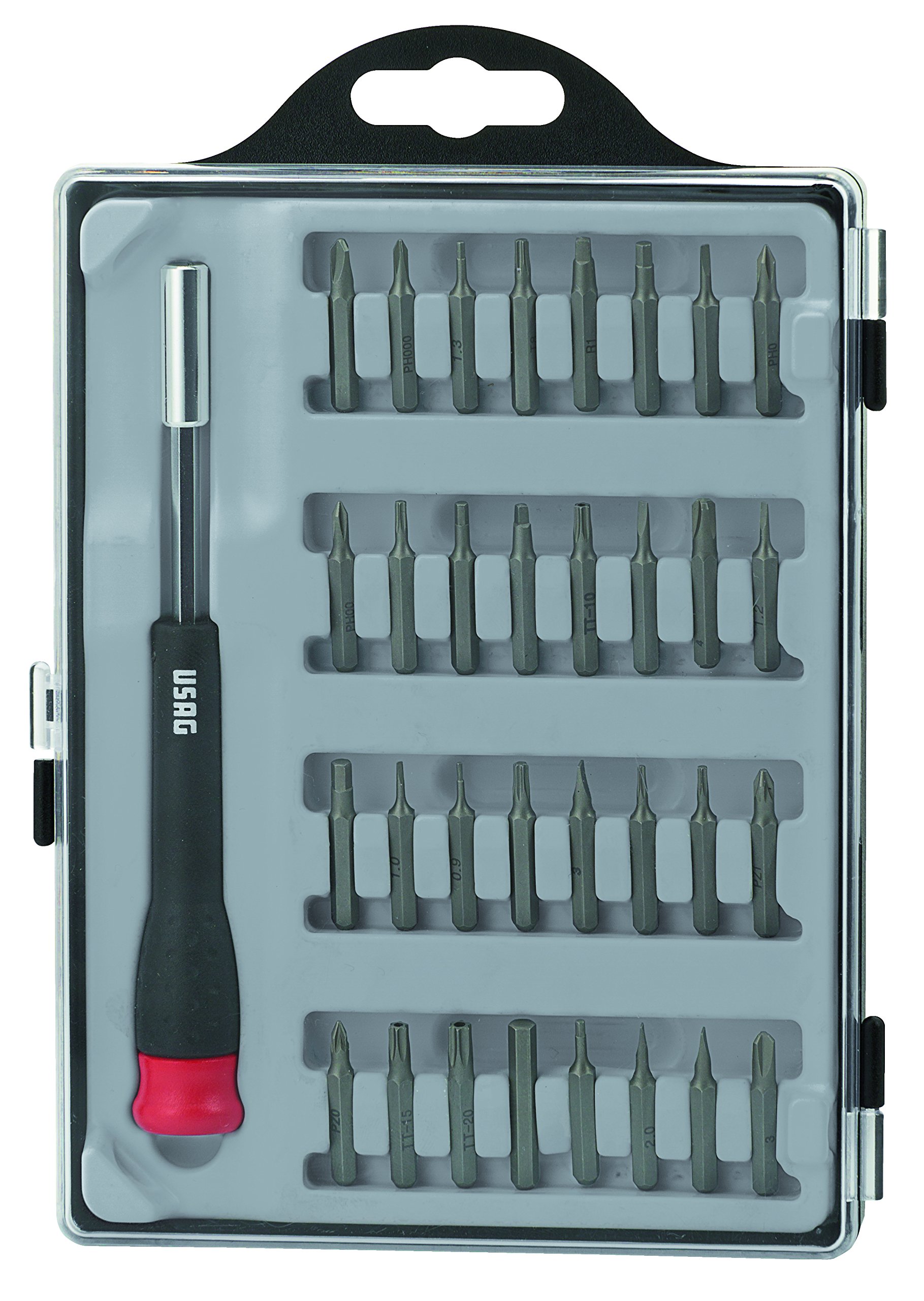 USAG U03410019 - 341 SH33 - Precision bit-holder screwdriver with 32 bits