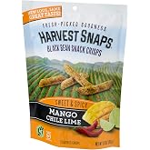 Harvest Snaps Baked Black Bean Crisps Mango Chili Lime, Gluten Free 3oz, pack of 1