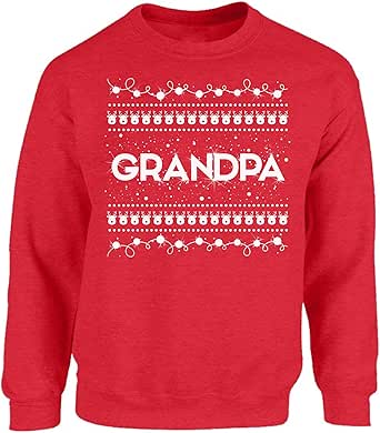 Vizor Grandpa Grandma Sweatshirt Aunt Uncle Holiday Sweater Wifey Hubby Ugly Christmas Sweater 