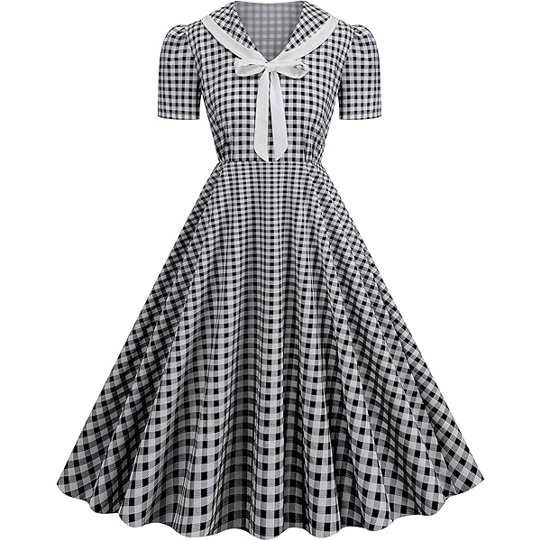 Amazon.com: Women's 1950s Retro Vintage Short Sleeve