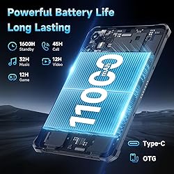 OUKITEL RT3 Plus Rugged Tablet Android 15-11000mAh