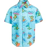 Teenage Mutant Ninja Turtles Leonardo Michelangelo Raphael Hawaiian Button Down Shirt Toddler to Big Kid