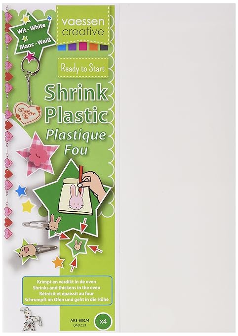 title=Vaessen Creative Plastica termoretraibile, bianca