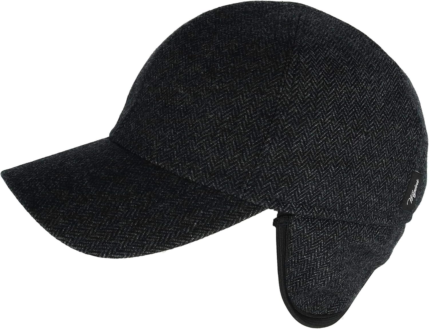 cashmere baseball cap with ear flaps