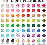 Fournine 15800 Pcs Clay Beads Bracelet Making Kit 72 Colors 3 Boxes view 2