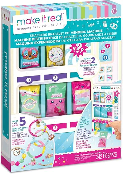 Make It Real Bracelet SNACKERS Vending Machine 1709 DIY Jewelry Craft Kit