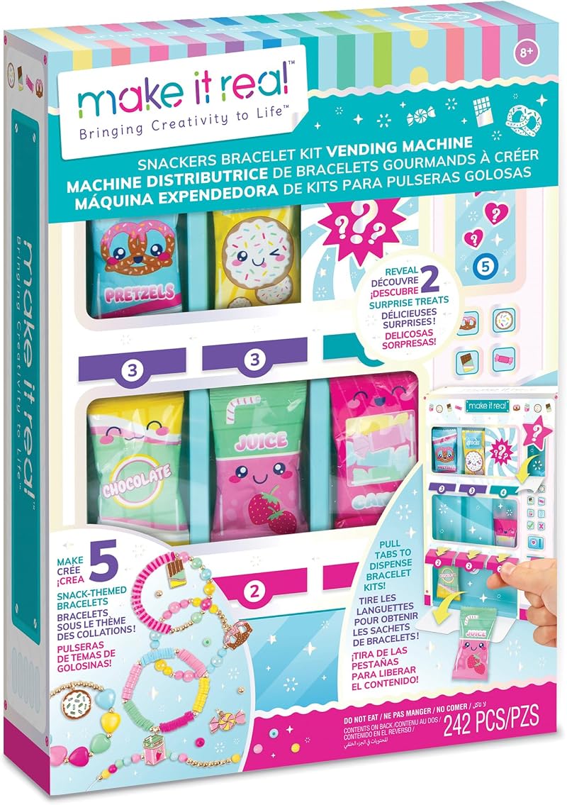 Make It Real Bracelet SNACKERS Vending Machine 1709 DIY Jewelry Craft Kit