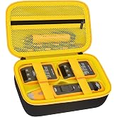 PAIYULE Case for Fluke BK120 SmartTrace Breaker Finder &amp; ST120+ GFCI Tester | Molded Tool Storage, Tester &amp; Multimeter Accessory Organizer, Carry Handle, For Electricians Home &amp; Field Work, Yellow