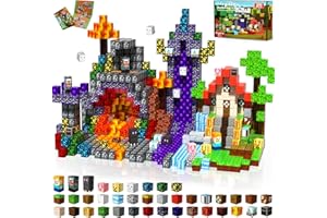 MAGNETOPIA Magnetic Blocks - 200PCS Magnetic Building Block for Kids Ages 4 5 6 7 8, Stacking Magnets for Kids, Montessori STEM Learning Toy, Halloween Building Blocks, Birthday Gifts for Boys & Girls Ages 3+