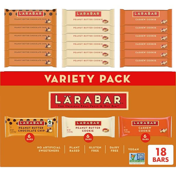 LARABAR VARIETY PACK, GLUTEN FREE VEGAN FRUIT &...