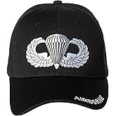 Artisan Owl Officially Licensed Airborne Wings Embroidered Baseball Cap Black