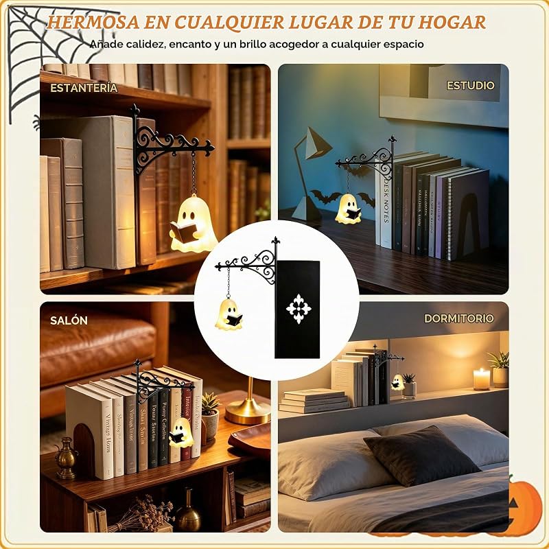 Lámpara de Estantería, Luz LED Retro para Libros, Decoración — foto 7 de 7