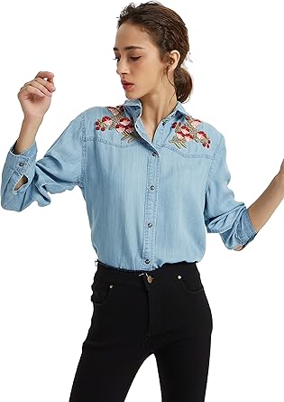 blusas vaqueras para mujer