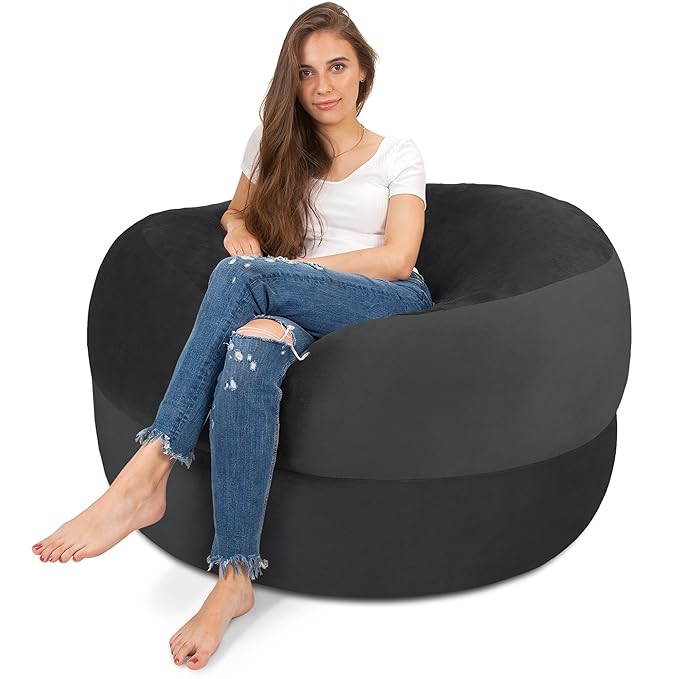 Sitzsackfüller, 2,3 Kg, Ohne Gel, Hochdichter, Geschredderter Memory-Schaum Für Kissen, Schaumstoffflocken, Futon-Füllung, Stofftiere (4,5 Kg