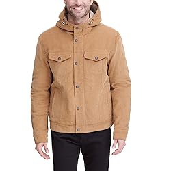 Levi's Men's Corduroy Sherpa Hooded Trucker