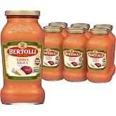 Bertolli Vodka sauce, Creamy Tomato Pasta sauce, 24 oz (Pack of 6) | Creamy tomato vodka sauce with vine-ripened tomatoes, fresh cream, and a splash of vodka for a balanced, elevated pasta sauce