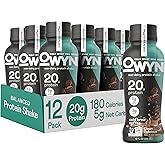 OWYN Only What You Need Vegan Plant-Based Protein Shake, Cold Brew Coffee, 12 Pack, with 20g Plant Protein, Omega-3, Prebiotic supplements, Superfoods Greens Blend, Gluten-Free, Soy-Free, Non-GMO