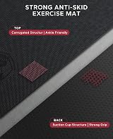 HAPBEAR Thick Non Slip Gym Mat 244x183x8mm PVC Large for Home Gym Yoga Pilates view 4