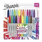 Sharpie 1949557 Color Burst Permanent Markers, Fine Point, Assorted Colors, 24-Count