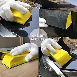 VOLSIVE 7pcs Hand Sanding Block Set, Rectangle