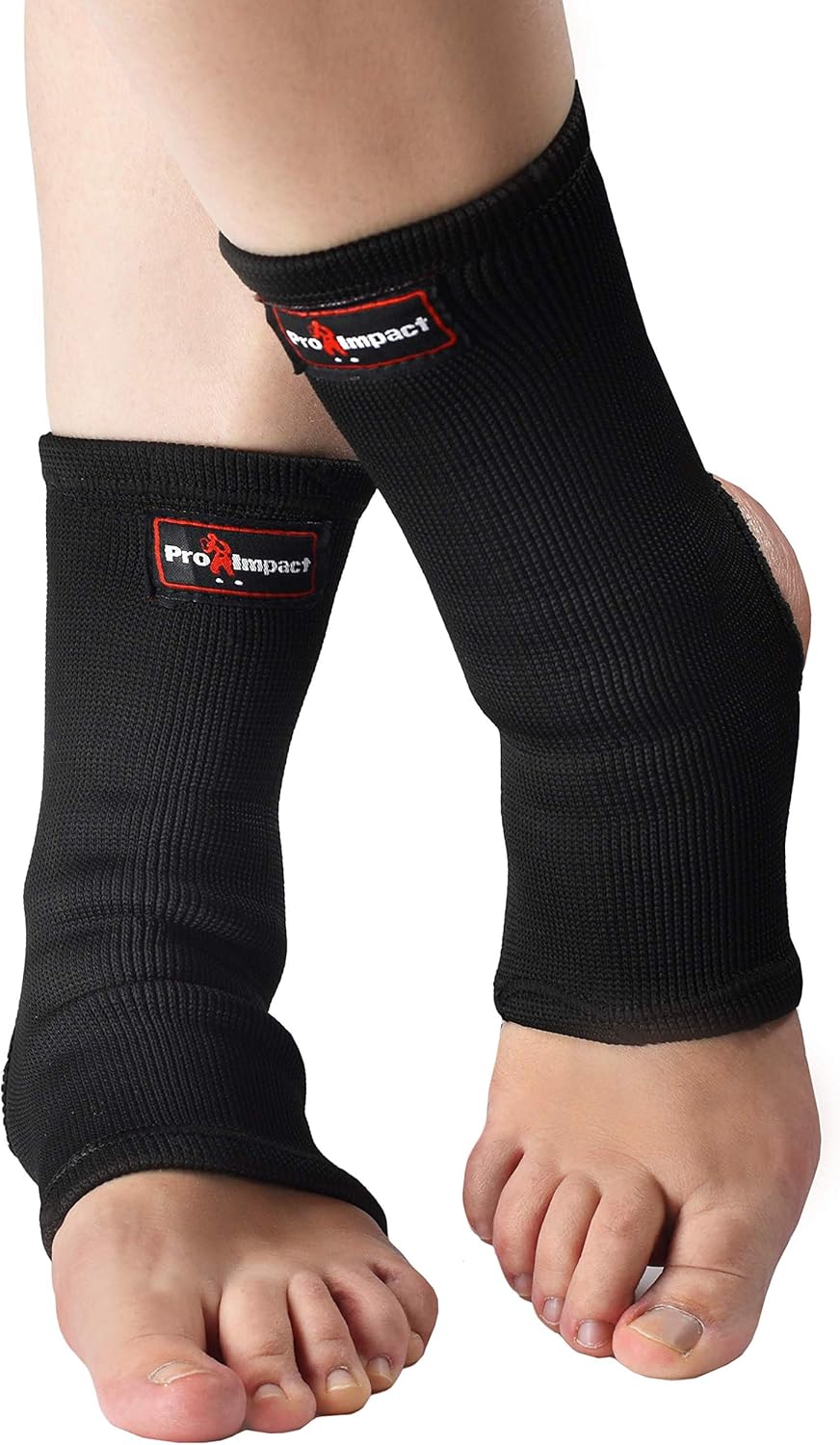 Pro Impact Muay Thai MMA Ankle Support Wraps - Breathable Ankle Guard Protection for Combat Sports - Ideal Gym & Workout Use – 1 Pair : Sports & Outdoors