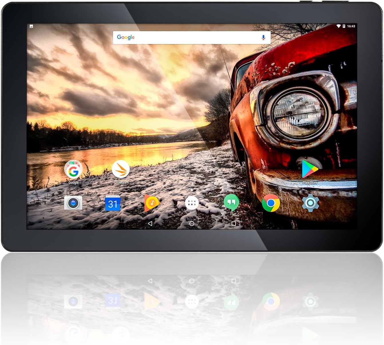 10.1" Fusion5 Android 7.0 Nougat 32GB 104+ Tablet PC - (MediaTek Quad-Core, GPS, Bluetooth 4.0, FM, 1280*800 IPS Display, Google Certified Tablet PC) - Dec 2017 Release (32GB)
