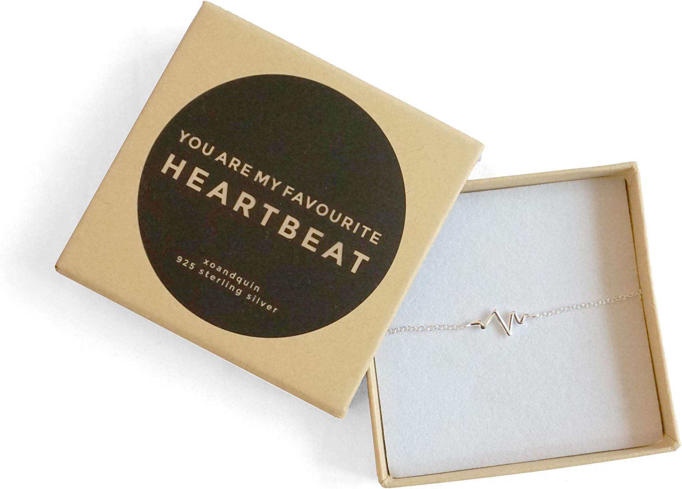 You Are My Favourite Heartbeat 925 Sterling Silver Bracelet New Mum To Be First Mother's Day Gift From Baby Bump