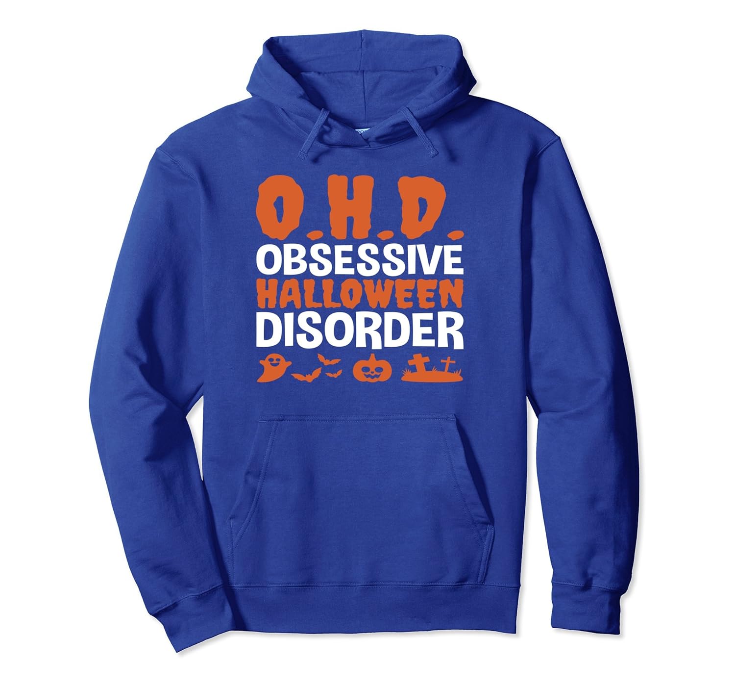 OHD Obsessive Halloween Disorder Funny Halloween Hoodie-Rose